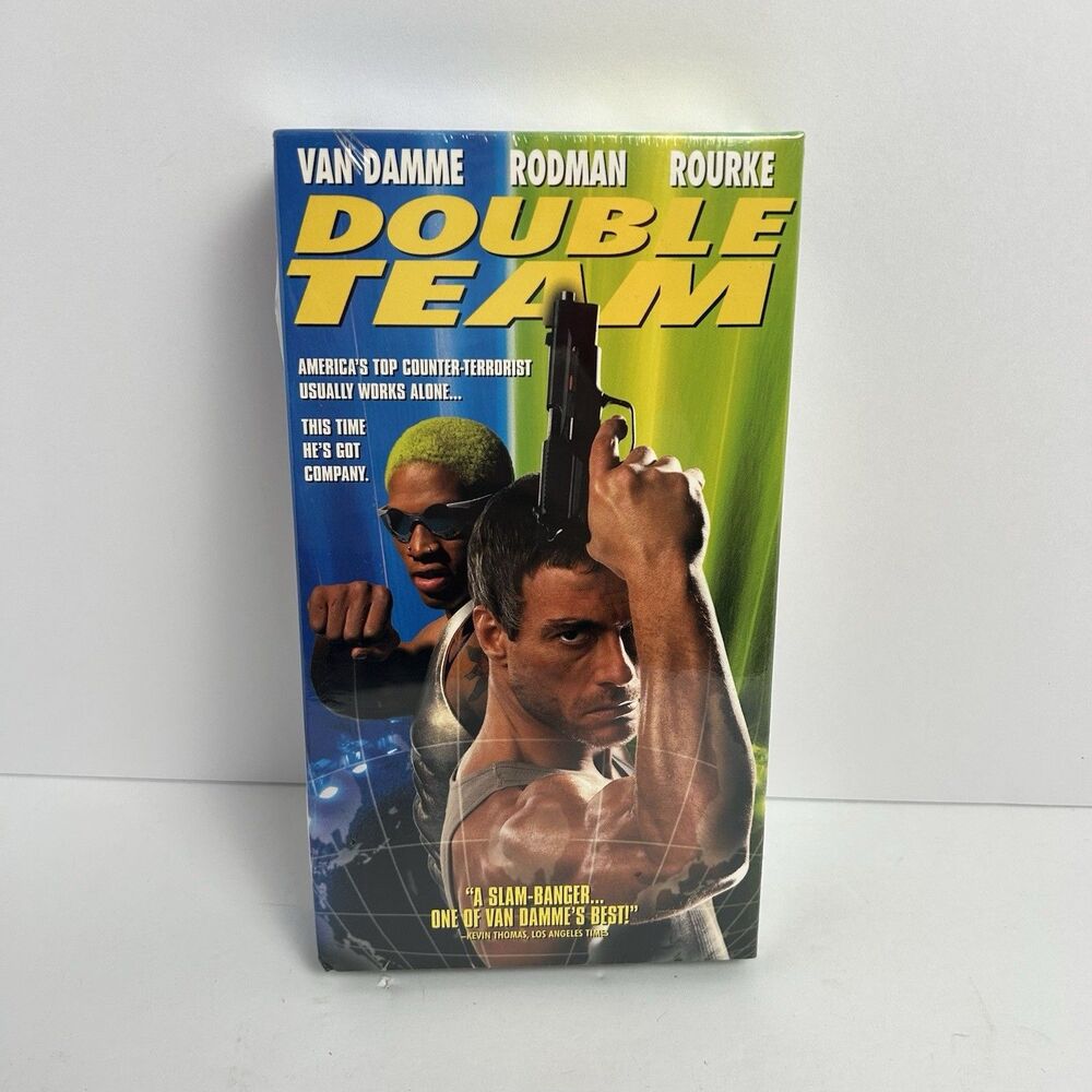 VTG Double Team VHS 1997 Dennis Rodman Jean-Claude Van Damme Factory Sealed New